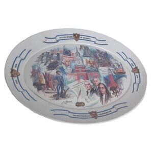 Vintage Bicentennial 1976 Brookpark Melamine Serving Tray